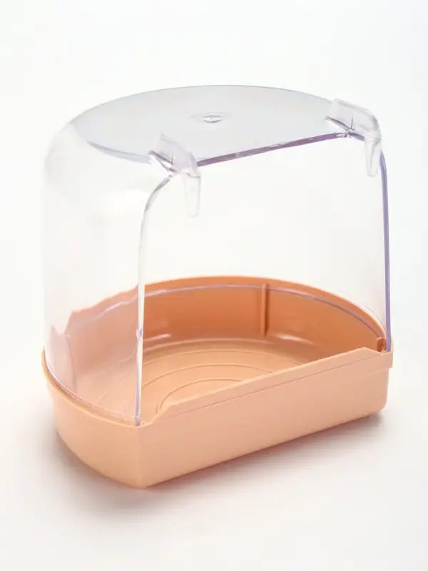 Купалка для птиц, внешняя 12&times;9&times;11 см, бежевая