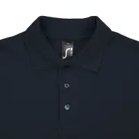 Рубашка поло мужская Spring 210 темно-синяя (navy), размер S
