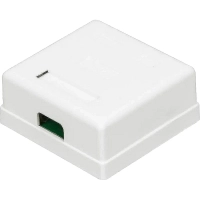 Розетка настенная TWT TWT-SM2-4512-WH, RJ-45 кат.5е + RJ-12, UTP, белая