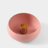 Подсвечник на 1 свечу на магнитах &laquo;Пудровый&raquo;, 11&times;11&times;4 см