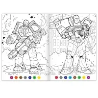 Раскраска по номерам &laquo;Атака роботов&raquo;, 16 стр., формат А4