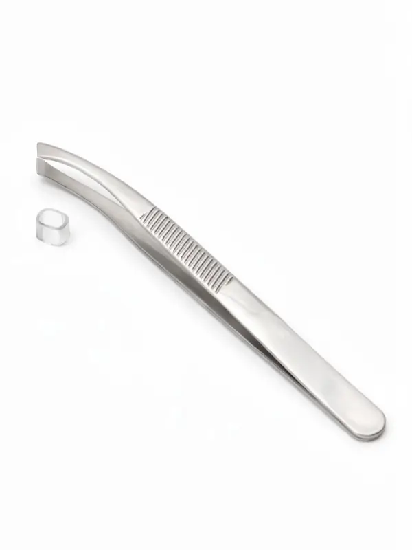 Пинцет со скошенными кончиками, широкий, 8.5 см
