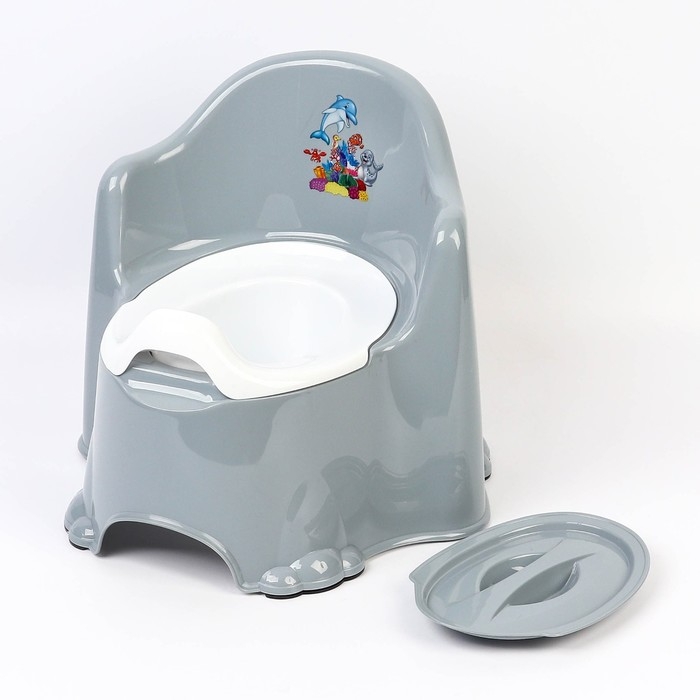 Детский горшок Комфорт, цвет серый Детский горшок Комфорт, цвет серый