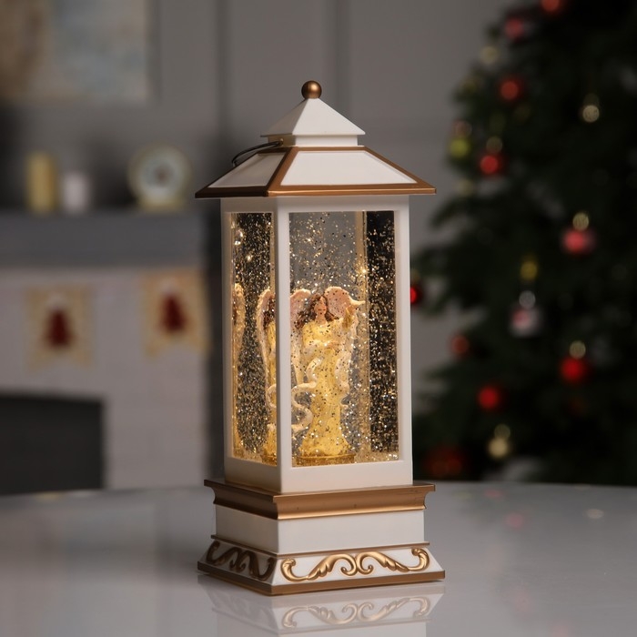 Светодиодная фигура «Фонарь с ангелом» 10.5 × 26 × 10.5 см, пластик, батарейки ААх3 (не в комплекте), USB, свечение тёплое белое Светодиодная фигура «Фонарь с ангелом» 10.5 × 26 × 10.5 см, пластик, батарейки ААх3 (не в комплекте), USB, свечение тёплое белое