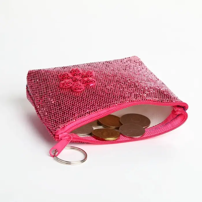 Кошелёк детский &laquo;Блёстки&raquo; Выбражулька, маленький, монетница, МИКС