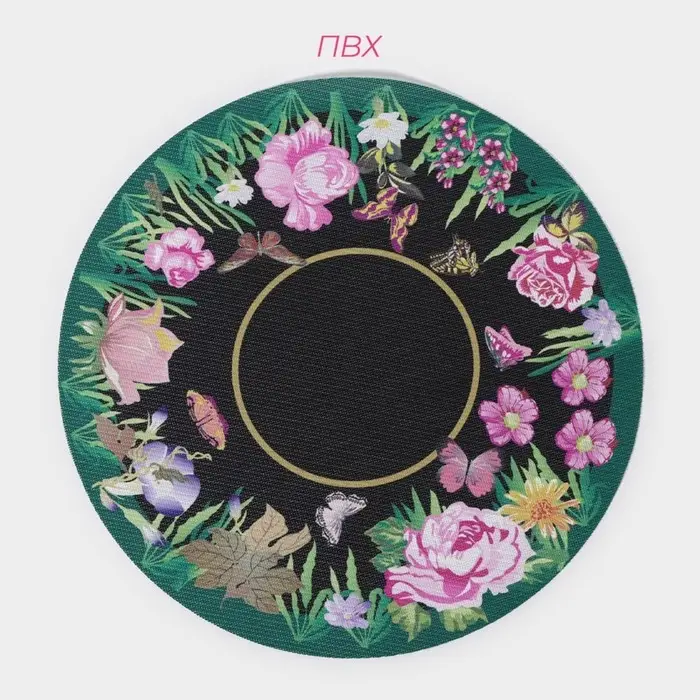 Салфетки сервировочные на стол Доляна &laquo;Роуз&raquo;, 4 шт., d=38 см