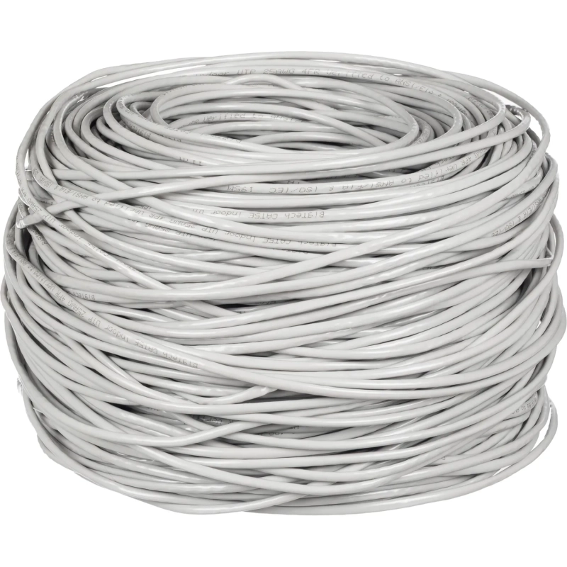 Кабель BigTech BT-CECR-011 CCA UTP 4 пары, кат.5e AWG25 PVC 305м сер