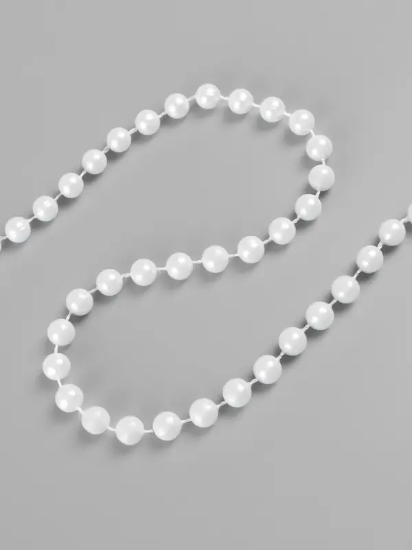 Жемчуг на нитях, круглый, 8 мм, 9&plusmn;1 м, белый
