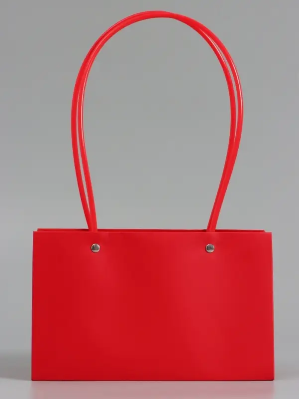 Сумка переноска для цветов, влагостойкая, красная, 22&times;10.5&times;13.5 см