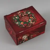 Коробка подарочная, складная 31.2&times;25.6&times;16.1 см &laquo;Роскошный Новый год&raquo;