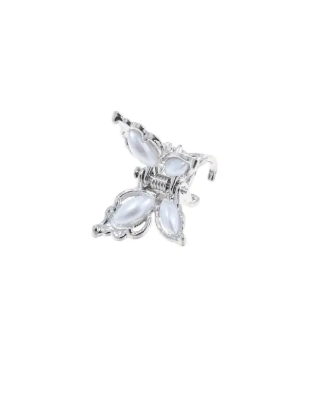 Крабики для волос QF &laquo;Бабочки нежность&raquo;, набор 2 шт., 2.5 см, серебристый