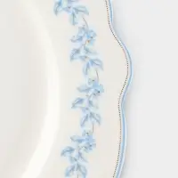Тарелка WY Royal blue, d=26.5 см, фарфор, белая