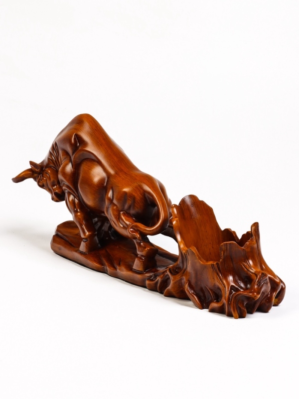 Подставка для бутылки  Подставка для бутылки "Бык" под дерево, 49.11.22см