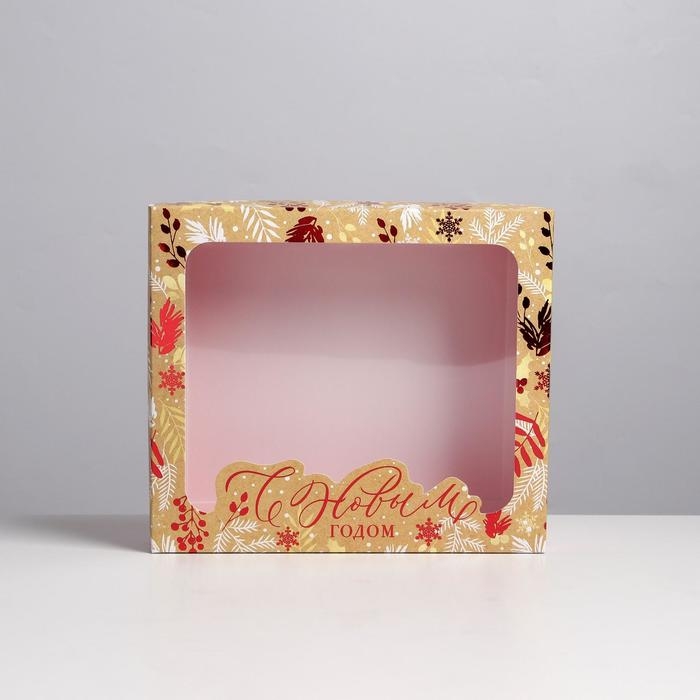 Коробка подарочная новогодняя складная «Farina», 23.5 х 20.5 х 5.5 см, Новый год Коробка подарочная новогодняя складная «Farina», 23.5 х 20.5 х 5.5 см, Новый год