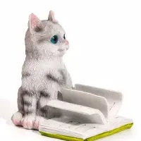 Фигурка &laquo;Котёнок листает книгу&raquo;, 10&times;7.2&times;10.5 см