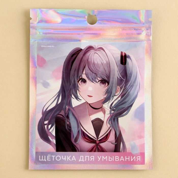 Массажер для лица, спонж для умывания «Аниме», 6.5 х 5 см Массажер для лица, спонж для умывания «Аниме», 6.5 х 5 см