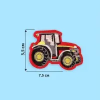 Термоаппликация «Машина», 7.5×5.5 см, красная