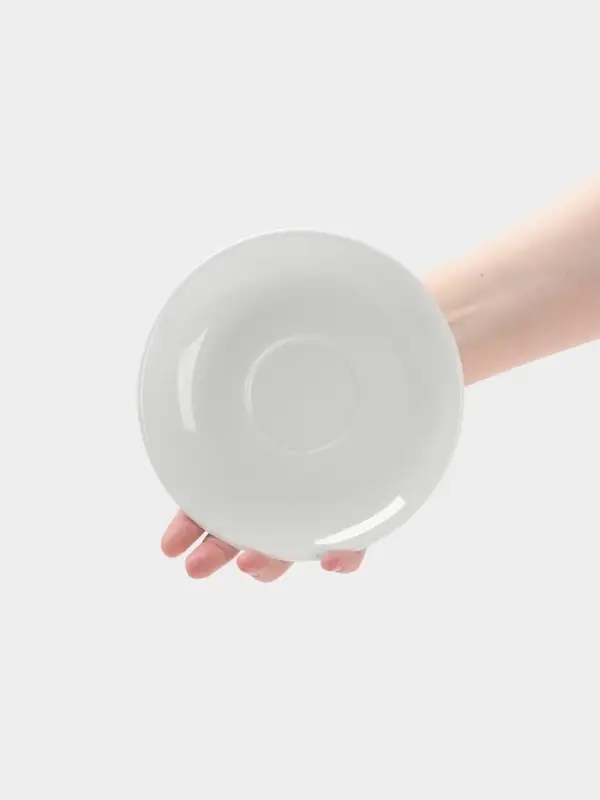 Блюдце Hanna Kn&ouml;vell, d=16.5 см, к чашке 300 мл, фарфор, белое