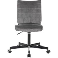 Кресло VB_EChair 303 серый Light-19 крестов. металл черный