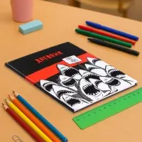 Дневник школьный для 5-11 классов, &laquo;Акула&raquo;, твёрдая обложка 7БЦ, глянцевая ламинация, 48 листов