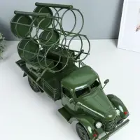 Фигурка металл, держатель для бутылок &laquo;Грузовик&raquo;, мини-бар на 4 бутылки, зелёный