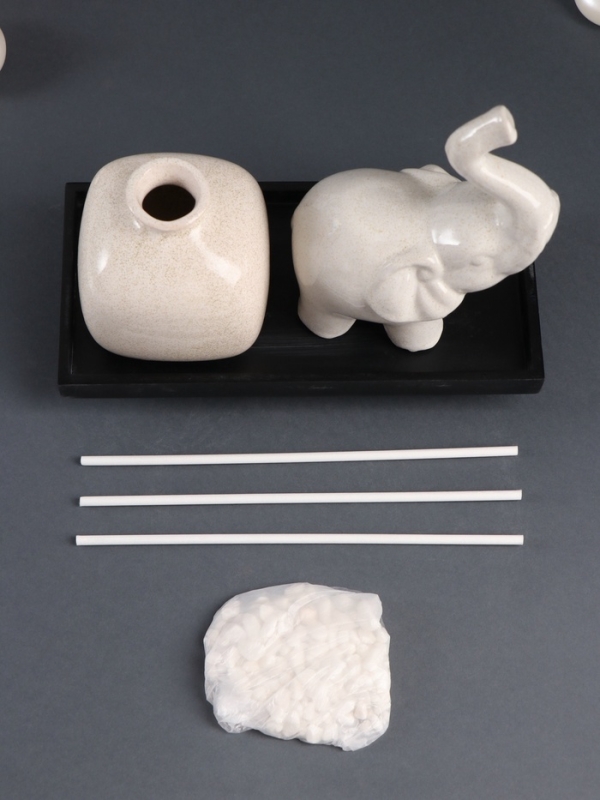 Диффузор керамика  Диффузор керамика "Слон" аромапалочки 3 шт 9,5х20х16 см