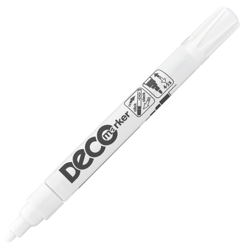 Маркер лаковый ICO DECO белый 2-4 мм