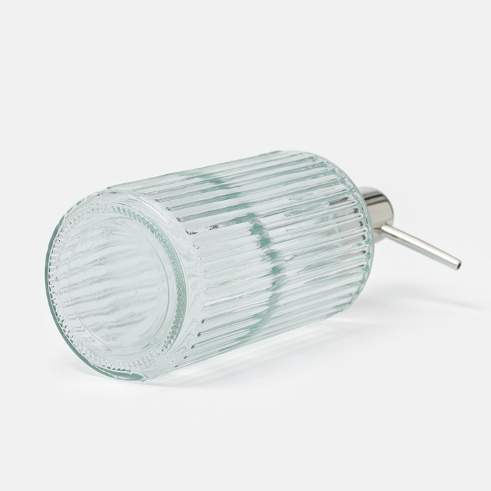 Дозатор для мыла SAVANNA «Лайн», 500 мл, стеклянный, прозрачный Дозатор для мыла SAVANNA «Лайн», 500 мл, стеклянный, прозрачный