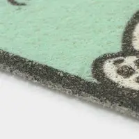 Коврик придверный Доляна &laquo;Корги&raquo;, грязезащитный, 40&times;60 см, зелёный