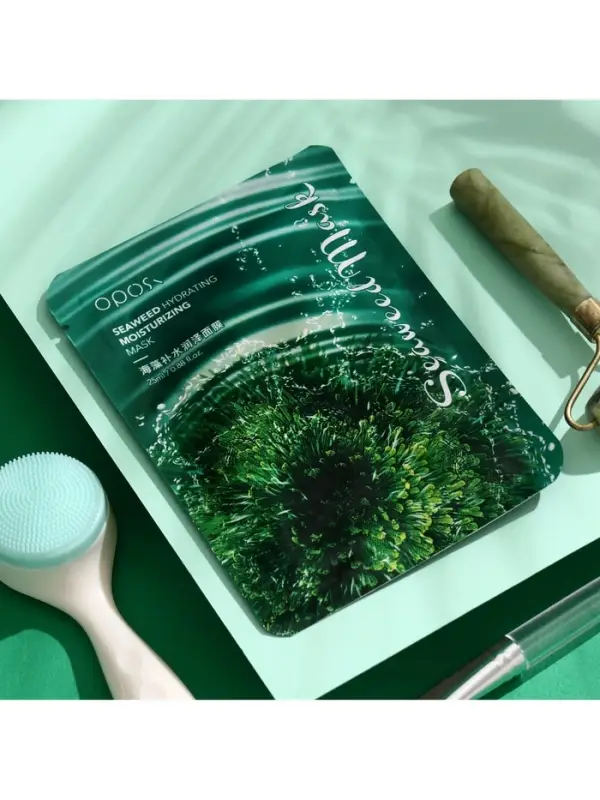 Маска тканевая для лица с морскими водорослями, увлажняющая Маска тканевая для лица с морскими водорослями, увлажняющая