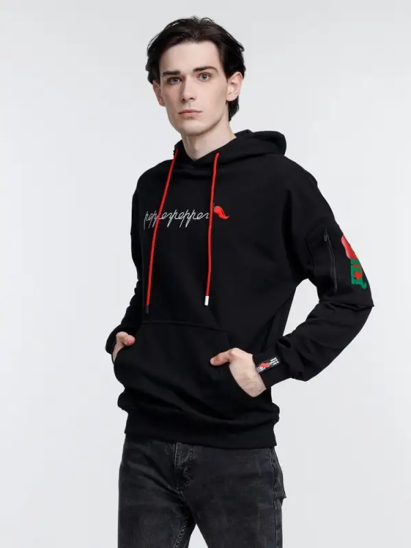 Худи унисекс Hand Some, черное, размер XS/S Худи унисекс Hand Some, черное, размер XS/S