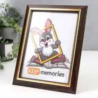 Фоторамка пластик 15х21 см 1230 коричневый Фоторамка пластик 15х21 см 1230 коричневый