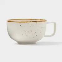 Чайная пара фарфоровая Magistro «Церера», 2 предмета: чашка 250 мл, блюдце d=16,5 см, цвет белый