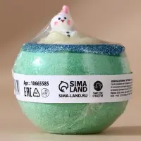 Бомбочка для ванны с игрушкой &laquo;Снеговик&raquo;, 130 г, Чистое счастье