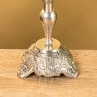 Подсвечник «Пьедестал», латунь, смола, 8.5×8.5×33 см