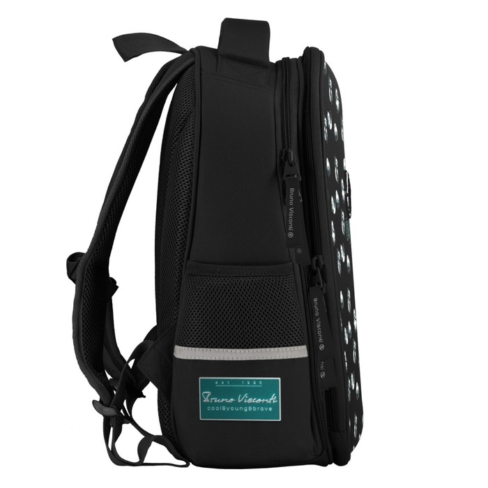 Рюкзак каркасный, 38 х 30 х 20 см, Bruno Visconti 12-001, + пенал Рюкзак каркасный, 38 х 30 х 20 см, Bruno Visconti 12-001, + пенал "ПАНДЫ МИЛАШКИ"