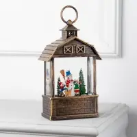 Светодиодная фигура &laquo;Дети и снеговик&raquo; 14&times;24&times;8 см, пластик, от батареек ААх3, USB, свечение тёплое белое