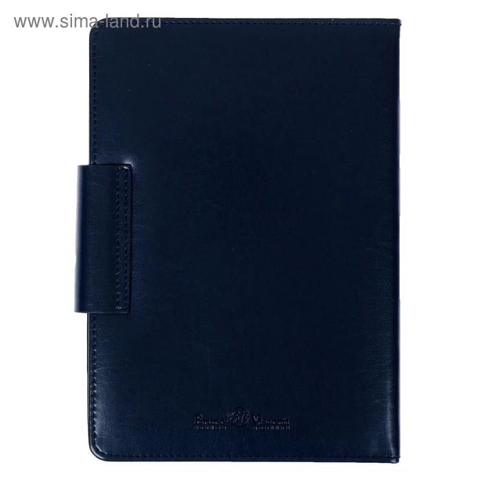 Ежедневник недатированный А5, 160 листов Prestige, обложка искусственная кожа, клапан, синий Ежедневник недатированный А5, 160 листов Prestige, обложка искусственная кожа, клапан, синий