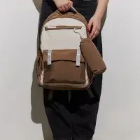 Рюкзак для подростка, повседневный, с пеналом, мягкий, 31&times;14&times;44 см, коричневый