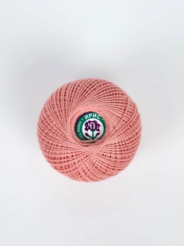 Нитки вязальные "Ирис" 150м/25г 100% мерсеризованный хлопок (5602)