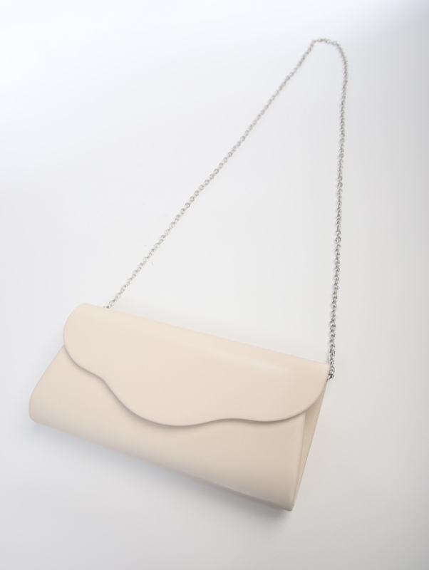 Сумка женская на магните, цвет кремовый