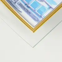 Фоторамка стекло 15х20 см "Золотой кант" горизонталь 23,5х20,5 см Фоторамка стекло 15х20 см "Золотой кант" горизонталь 23,5х20,5 см