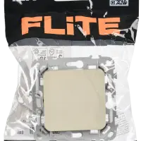 FLITE Выключатель 1-клавишный 10А ВС11-1-0-ФлСл сливочный IEK