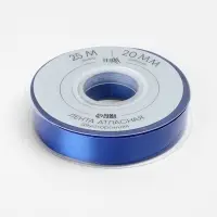 Лента атласная TEIRA, двухсторонняя, 20 мм, 25&plusmn;1 м, синяя №0329