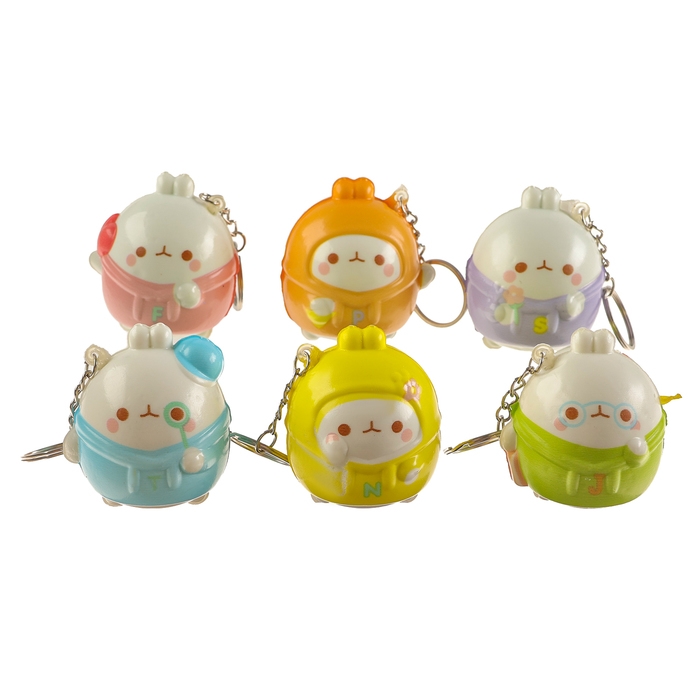 Мялка-сквиш «Зайка», на брелоке, цвет МИКС Мялка-сквиш «Зайка», на брелоке, цвет МИКС