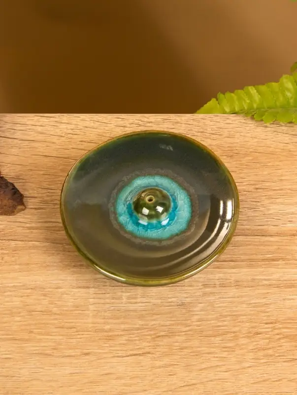 Подставка под благовония «Тарелочка», 9×9×2 см, керамика, МИКС