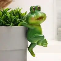 Фигурка для флорариума TAKE IT EASY &laquo;Лягушка Бряк&raquo;, декор на кашпо, 10&times;8&times;19 см