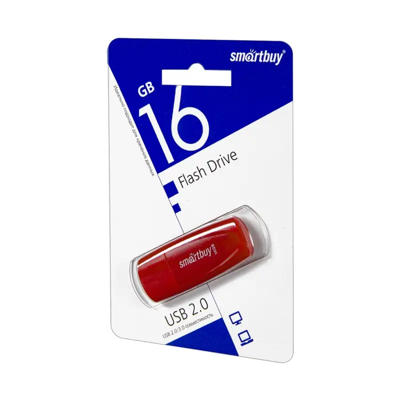 USB накопитель 16 GB Smart Buy Scout Red