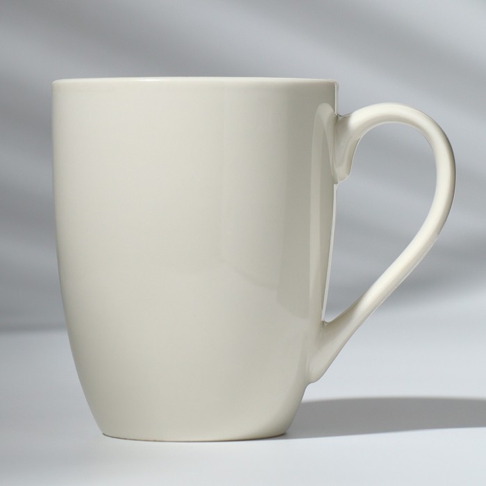 Кружка керамическая с ложкой «Начни день с улыбки», 310 мл, цвет белый Кружка керамическая с ложкой «Начни день с улыбки», 310 мл, цвет белый