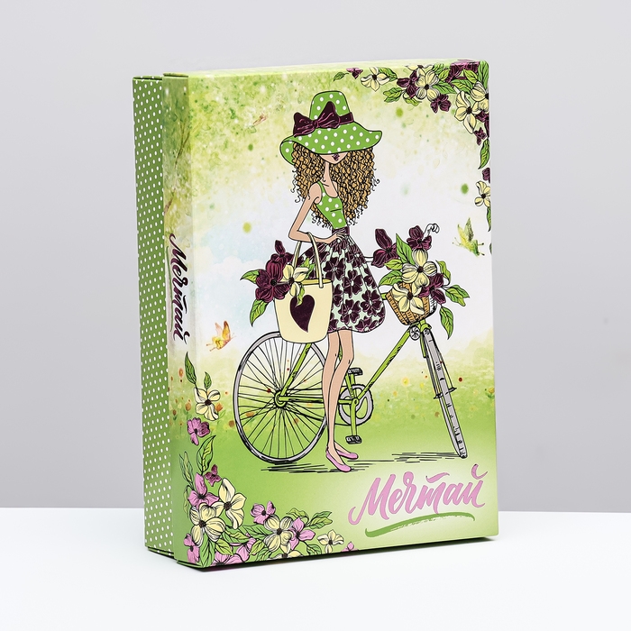 Подарочная коробка сборная Подарочная коробка сборная "Мечтай", 21 х 15 х 5,7 см